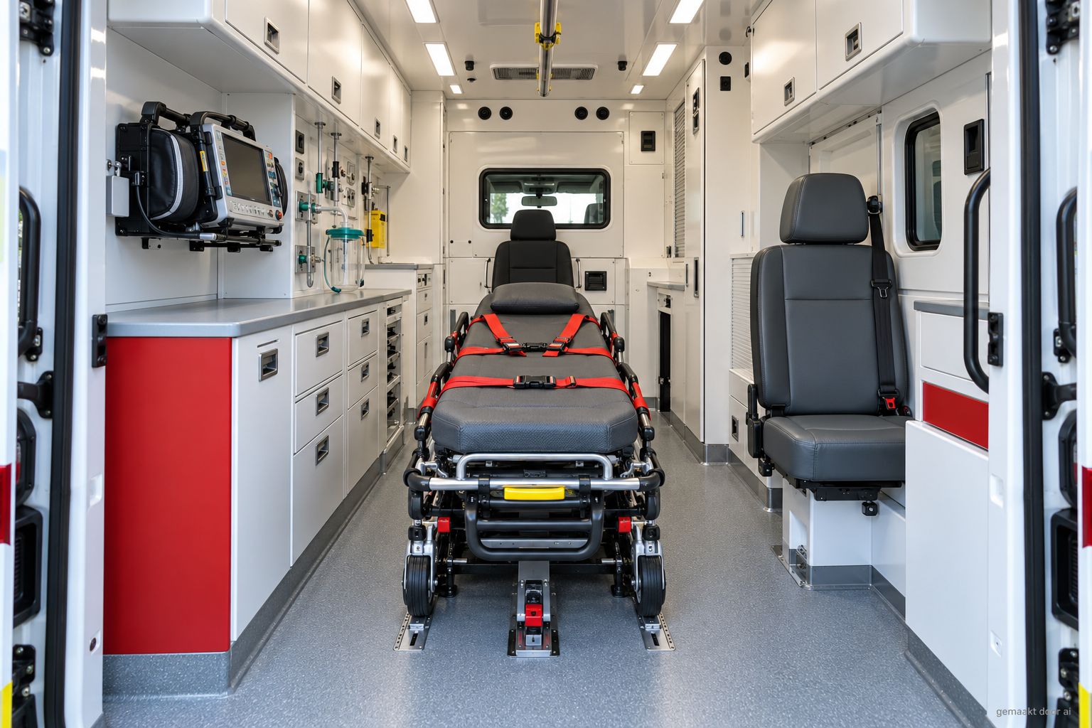 Ziekenwagen ingericht met KömaDur