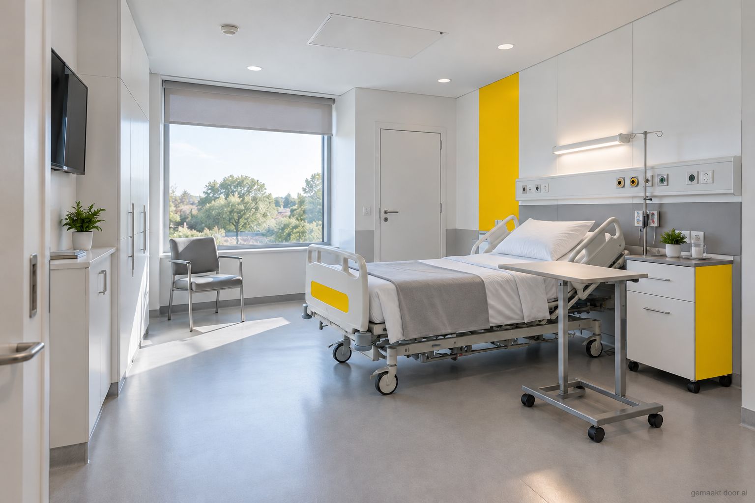 Ziekenhuiskamer met KömaDur-accenten